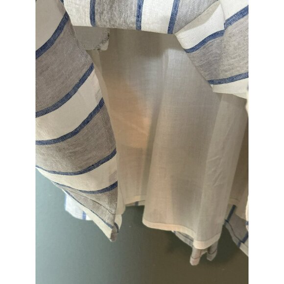 Market & Spruce Women's Large Crissie Linen Dress Scalloped Pockets Summer NWT - Picture 10 of 15